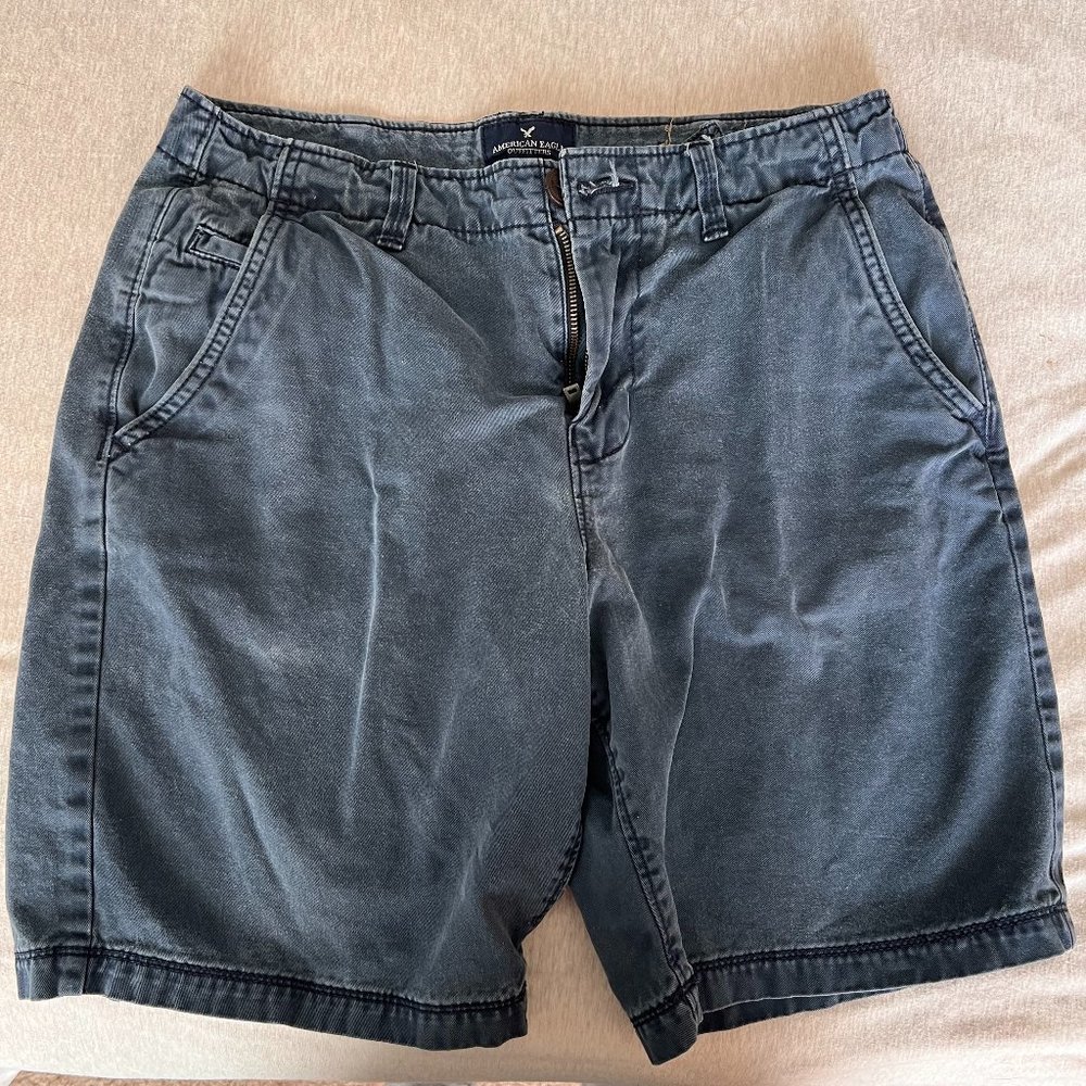 AE blue shorts